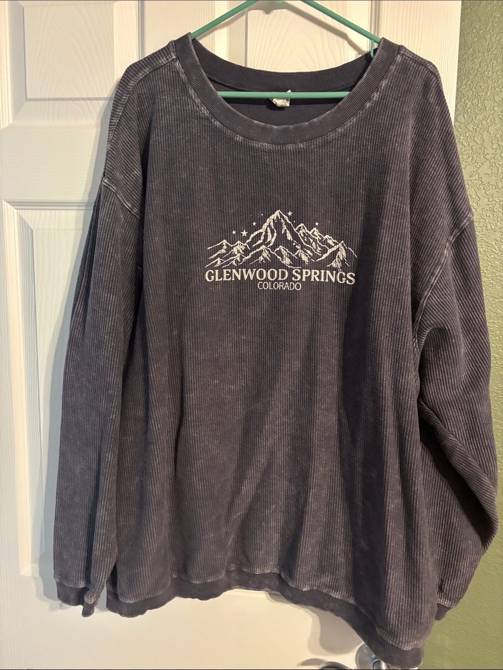 Glenwood Springs Corded Crewneck Sweatshirt - Charcoal